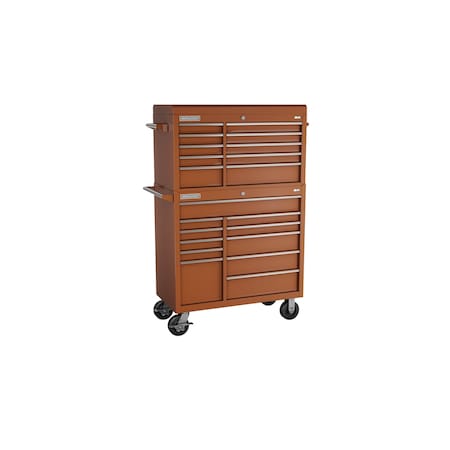 Champion Tool Storage FMPro Top Chest/Cabinet With Casters, 21 Drawer, Red, Steel, 41 in W x 20 in D FMP4121RC-RD